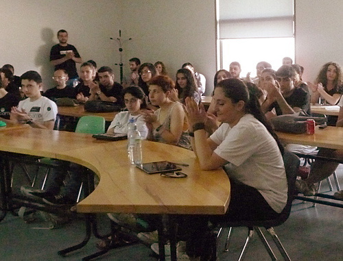 Слушатели мастер-класса на конференции BarCamp-2014. Ереван, 1 июня 2014 г. Фото Армине Мартиросян для "Кавказского узла"