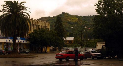 Село Махинджаури на окраине Батуми в дождливую погоду. Фото Юлии Кашеты для "Кавказского узла".
