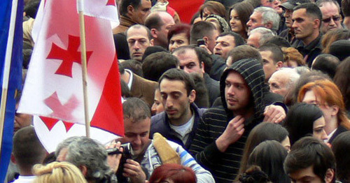 Митинг «Единого национального движения». Тбилиси, 27 марта 2013 г. Фото Патимат Махмудовой для "Кавказского узла"