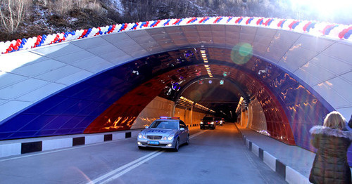 Рокский тоннель. Фото Дмитрия Тамерланова для "Кавказского узла"