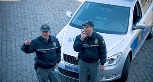 Полицейские на улице Тбилиси. Фото: пресс-служба МВД Грузии