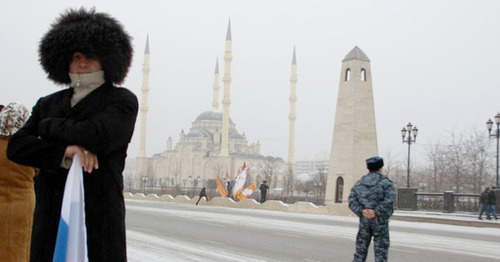 Мечеть "Сердце Чечни" в Грозном. Фото Магомеда Магомедова для "Кавказского узла"