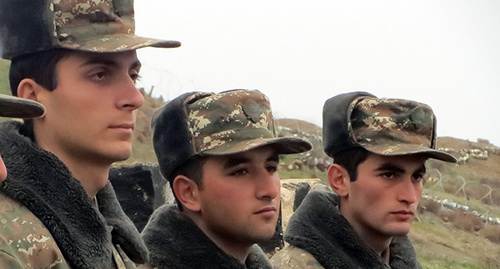 Военнослужащие на передовой. Нагорный Карабах. Фото Алвард Григорян для "Кавказского узла"