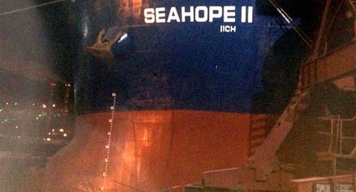 Борт сухогруза Sea Hope II. Фото: http://www.23.mchs.gov.ru/operationalpage/operational/item/2482094/