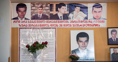 Портреты Зураба Вазагашвили. Фото: Александр Имедашвили, NEWSGEORGIA