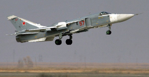 Взлёт бомбардировщика Су-24. Фото: http://bloknot-volgograd.ru/news/pod-volgogradom-rukhnul-samolet-su-24-minoborony-r-574704