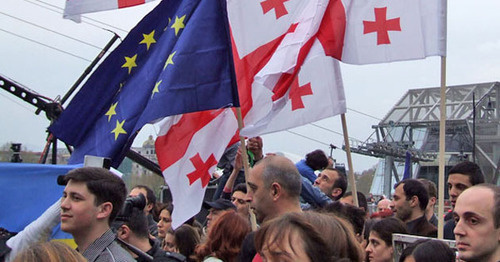 Акция "Мы выбираем Европу". Тбилиси, апрель 2014 г. Фото Эдиты Бадасян для "Кавказского узла"