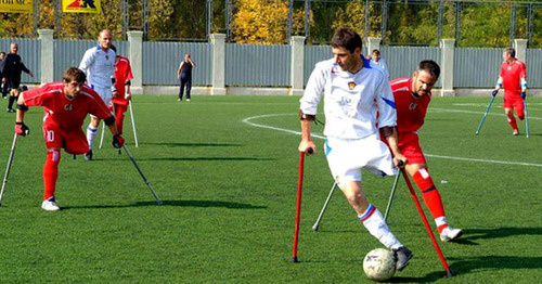 Игроки чеченской команды "Ламан Аз". Фото: Казбек Вахаев http://chechensport.com/pobedit-sebya-pobedit-v-sporte-fka-l/