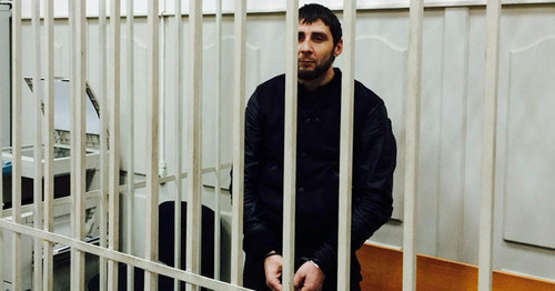 Подсудимый Заур Дадаев. Фото Юлии Буславской для "Кавказского узла"