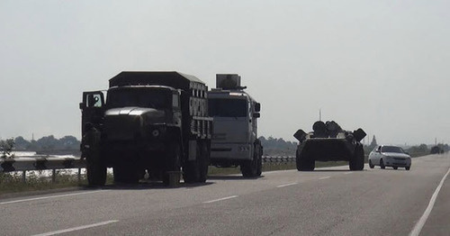 Режим контртеррористической операции (КТО) был введен в районе между городом Баксан и селом Дыгулыбгей. 14 июля 2015 г. Фото http://nac.gov.ru/