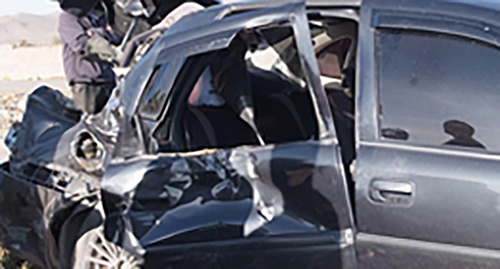 Автомобиль на месте аварии. Фото: http://newsarmenia.ru/incidents/20150813/43261366.html
