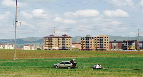 Вид на Малгобек, Ингушетия. Фото Магомеда Магомедова для "Кавказского узла"