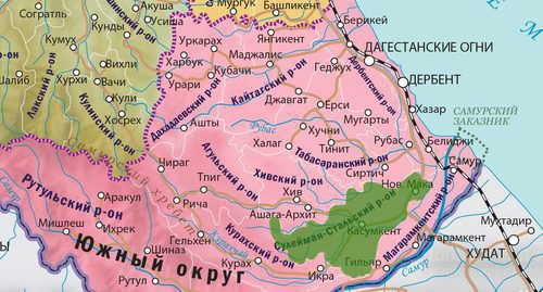 Карта спецоперации в Дагестане 29.09.2015. "Кавказский узел"