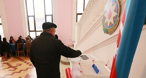 Избирательный участок на выборах в Азербайджане. Фото Азиза Каримова для "Кавказского узла"