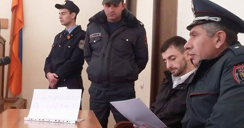 Айк Кюрегян в зале суда. Фото: RFE/RL