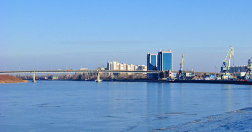 Вид на мост в Астрахани. Фото Вячеслава Ященко для "Кавказского узла"