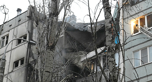 Последствия взрыва в многоэтажке в Волгограде. Фото Татьяны Филимоновой для "Кавказского узла" 