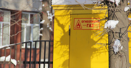 Газовый щит. Фото Магомеда Магомедова для "Кавказского узла"