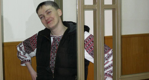 Надежда Савченко в Донецком городском суде, 14 января 2016 года. Фото Константина Волгина для "Кавказского узла"