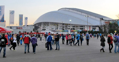 Стадион "Фишт" в Сочи. Фото Светланы Кравченко для "Кавказского узла"