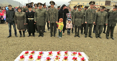 Торжественная церемония. Поселок Матагис, Нагорный Карабах, 16 февраля 2016 г. Фото Алвард Григорян для "Кавказского узла"