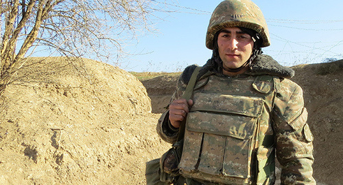 Военнослужащий АО Нагорного Карабаха на боевом дежурстве. Фото Алвард Григорян для "Кавказского узла"