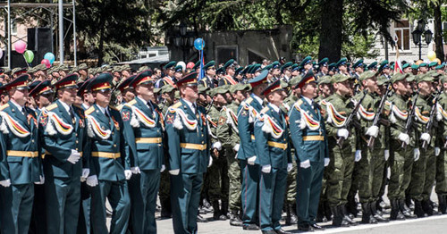 Военный парад. Владикавказ, 9 мая 2016 г. Фото Марии Котаевой для "Кавказского узла"