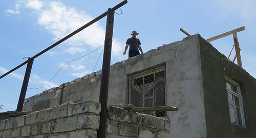 Восстановление дома в Мартакерте. Фото Алвард Григорян
