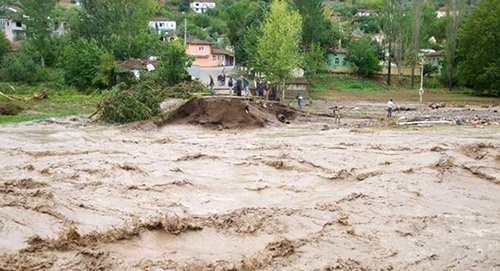 Наводнение в Габале, Азербайджан. Фото: gabalacity.com