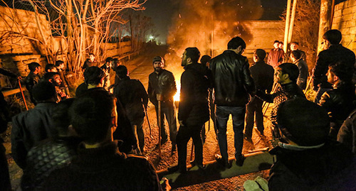 Протестные выступления в посёлке Нардаран. 26 ноября 2016 г. Фото Азиза Каримова для "Кавказского узла"
