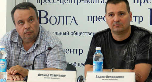 участники пресс-конференции, состоявшейся 1 июля в Волгограде. Фото Татьяны Филимоновой для "Кавказского узла"