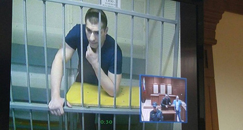 Саид Османов в зале суда. Фото: АРД, http://asiarussia.ru/authors/8409/