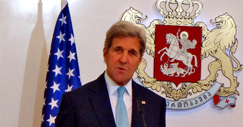 Госсекретарь США Джон Керри в Тбилиси. 6 июля 2016 г. Фото Инны Кукуджановой для "Кавказского узла"