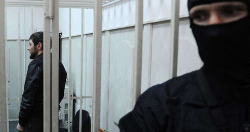 Подозреваемый в убийстве политика Бориса Немцова Заур Дадаев. Фото: Maxim Bilnov (RFE/RL)