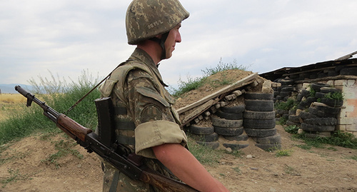 Военнослужащий Армии обороны Нагорного Карабаха. Фото Алвард Григорян для "Кавказского узла"