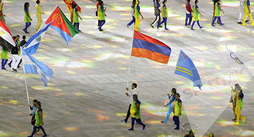 Флаг Армении на церемонии закрытия Олимпиады В Рио-де-Женейро. Фото6 © Sputnik/ Ani Mejlumyan http://ru.armeniasputnik.am/rio2016/20160822/4700243.html