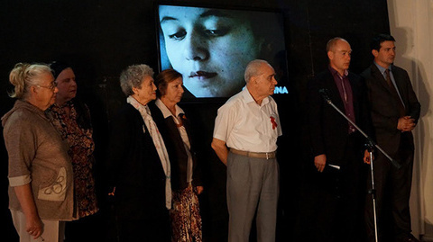 Открытие выставки в Москве памяти погибших в Беслане. Фото Анны Гилёвой для "Кавказского узла"