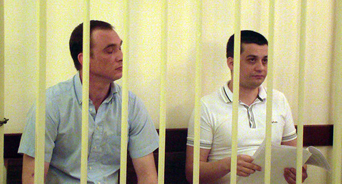 Подсудимые (слева направо) Жданов и Талалай Светланы Кравченко для "Кавказского узла"