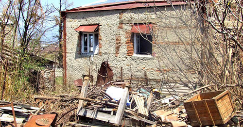 Дом пострадавший от урагана. Грузия. Фото Эдиты Бадасян для "Кавказского узла"