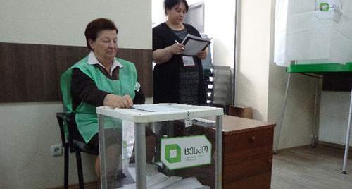 Избирательный участок в Грузии. Фото Инны Кукуджановоой для "Кавказского узла"