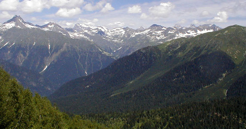 Горы в Сванетии. Грузия. Фото: Kakha Kakhidze https://ru.wikipedia.org
