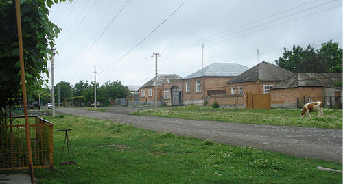 Улица в Правобережном районе Северной Осетии. Фото: Farn1, https://en.wikipedia.org/wiki/Pravoberezhny_District,_Republic_of_North_Ossetia-Alania#/media/File:Bataqojy_uyng.jpg