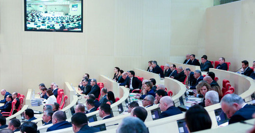 Заседание нового парламента Грузии. Тбилиси, 18 ноября 2016 г. Фото предоставлено  пресс-службой президента Грузии