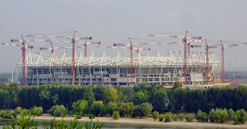 Вид на стадион "Ростов-арена", сентябрь 2016 г. Фото: GennadyL https://ru.wikipedia.org