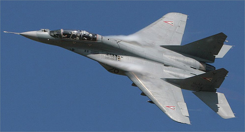 Истребители МиГ-29СМТ. Фото https://ru.wikipedia.org/wiki/%D0%9C%D0%B8%D0%93-29#/media/File:HuAF_MIG29UB.jpg