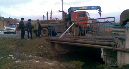Ремонт моста в  с.п. Яндаре, Ингушетия  Фото http://www.ingushavtodor.ru/?p=1769