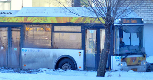 Новый автобус ООО «Волгоградский автобусный парк». Фото Татьяны Филимоновой для "Кавказского узла"