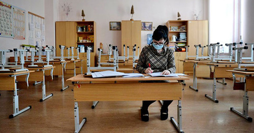 Карантин в школе. Фото: Sputnik/Павел Лисицын