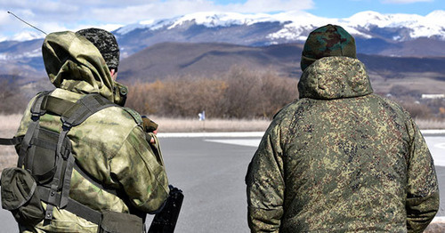 Пограничники на границе Южной Осетии и Грузии. Фото: Sputnik/Михаил Хасиев