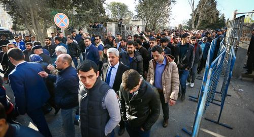 митинг на стадионе "Мехсул" в Ясамальском районе Баку    оппозиционных сил, входящих в Национальный совет демократических сил. Фото Азиза Каримова для "Кавказского узла"